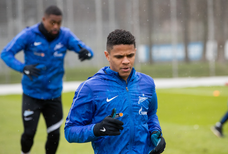 Тренировка «Зенита» перед матчем с «Уфой»