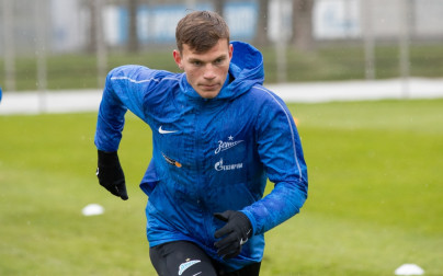 Тренировка «Зенита» перед матчем с «Уфой»