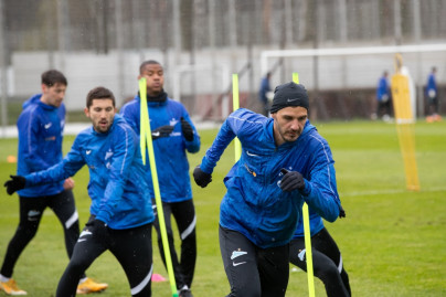 Тренировка «Зенита» перед матчем с «Уфой»