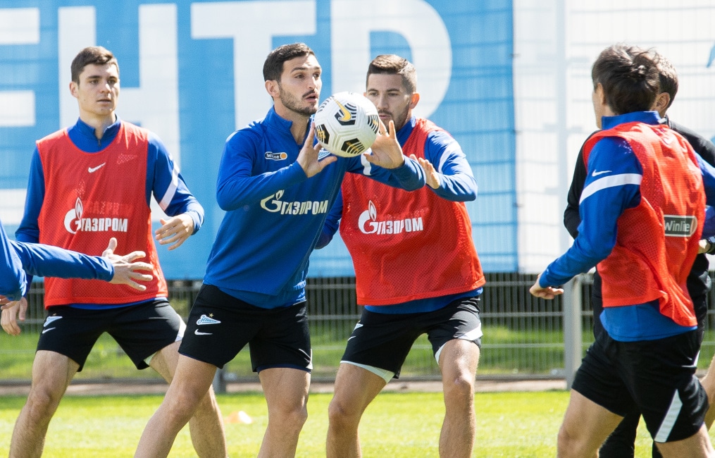 Тренировка «Зенита» перед матчем с «Тамбовом»