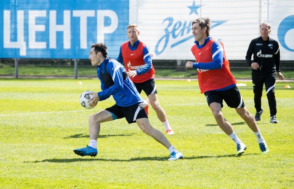 Тренировка «Зенита» перед матчем с «Тамбовом»