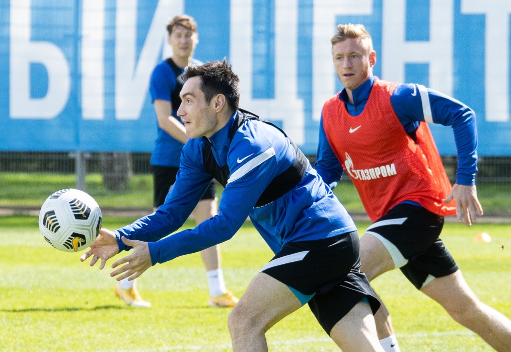 Тренировка «Зенита» перед матчем с «Тамбовом»
