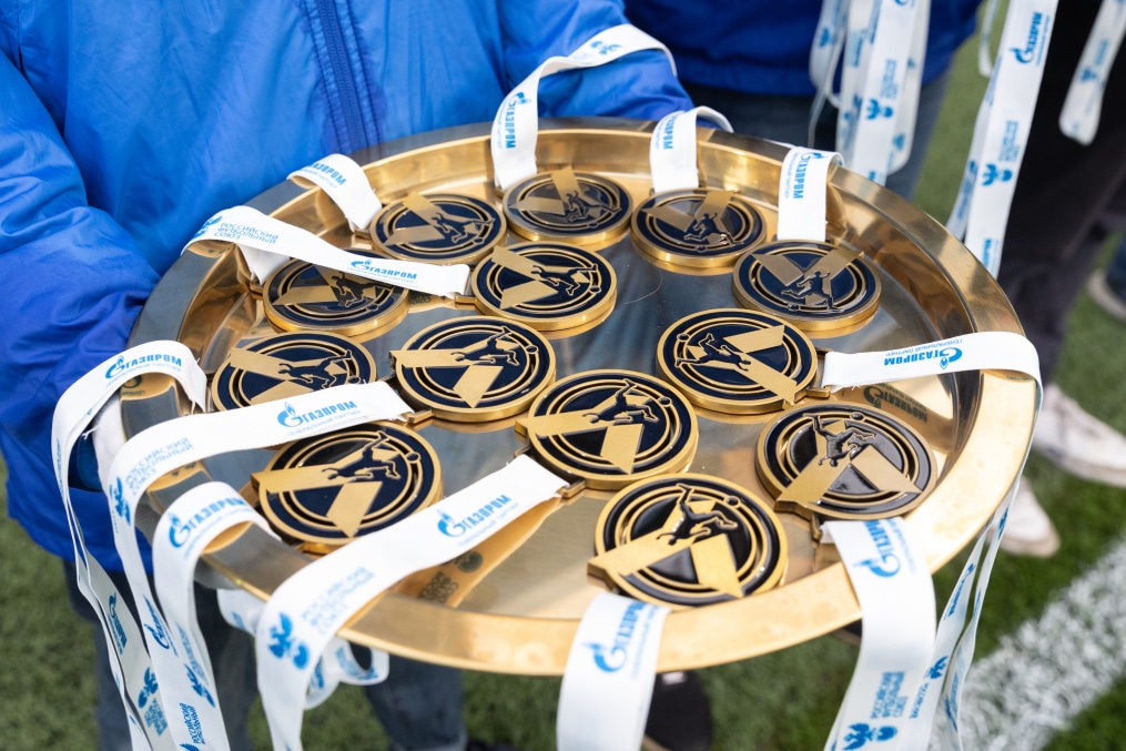 Награждение команд ЮФЛ на матче «Зенит»-м — «Краснодар»-м