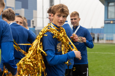 Награждение команд ЮФЛ на матче «Зенит»-м — «Краснодар»-м