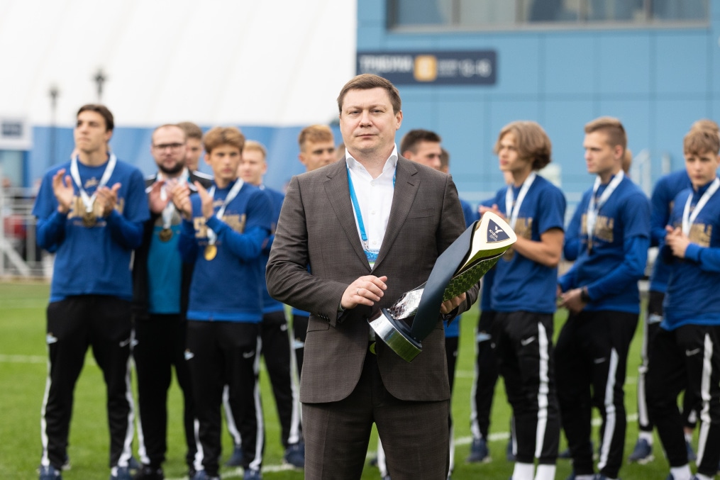 Награждение команд ЮФЛ на матче «Зенит»-м — «Краснодар»-м