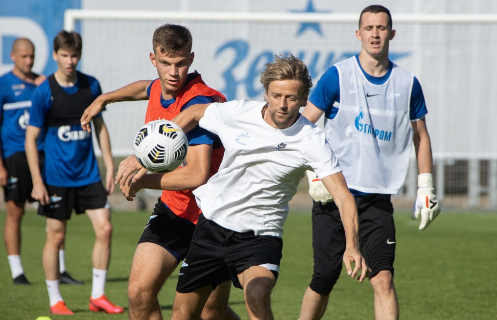Первые «Газпром»-тренировочные сборы «Зенита»: 22 июня, вечерняя тренировка