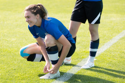 Тренировка женской команды «Зенит» перед матчем с «Локомотивом»