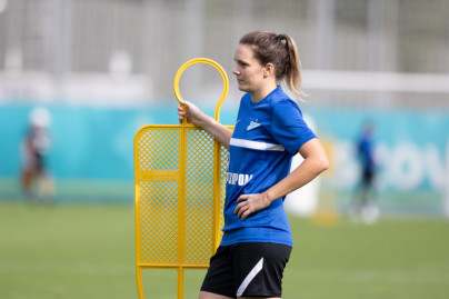 Тренировка женской команды «Зенит» перед матчем с «Локомотивом»