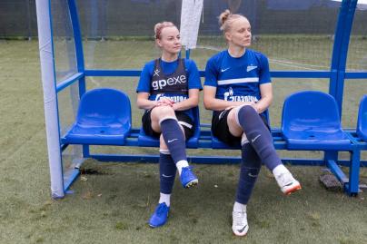 omen's team training before the Chertanovo-Zenit matc