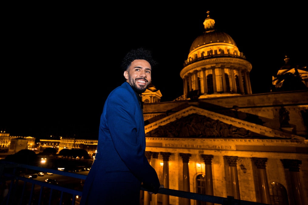 Клаудиньо на съемках презентационного ролика