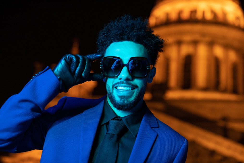 Клаудиньо на съемках презентационного ролика