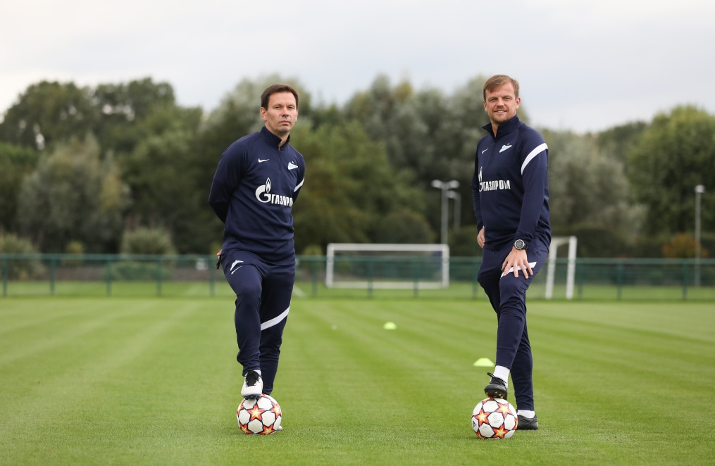 Тренировка «Зенит»-м перед матчем с «Челси»-м