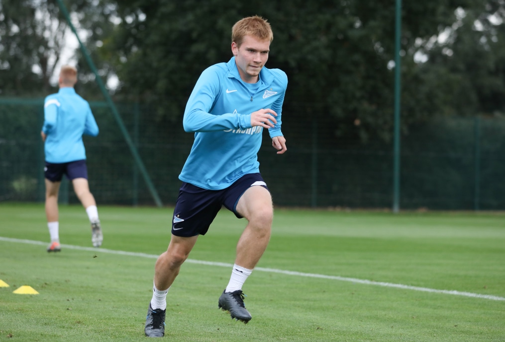 Тренировка «Зенит»-м перед матчем с «Челси»-м