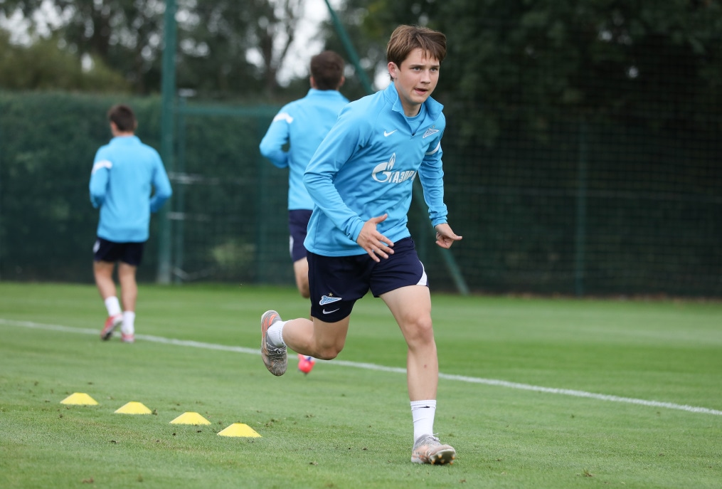 Тренировка «Зенит»-м перед матчем с «Челси»-м