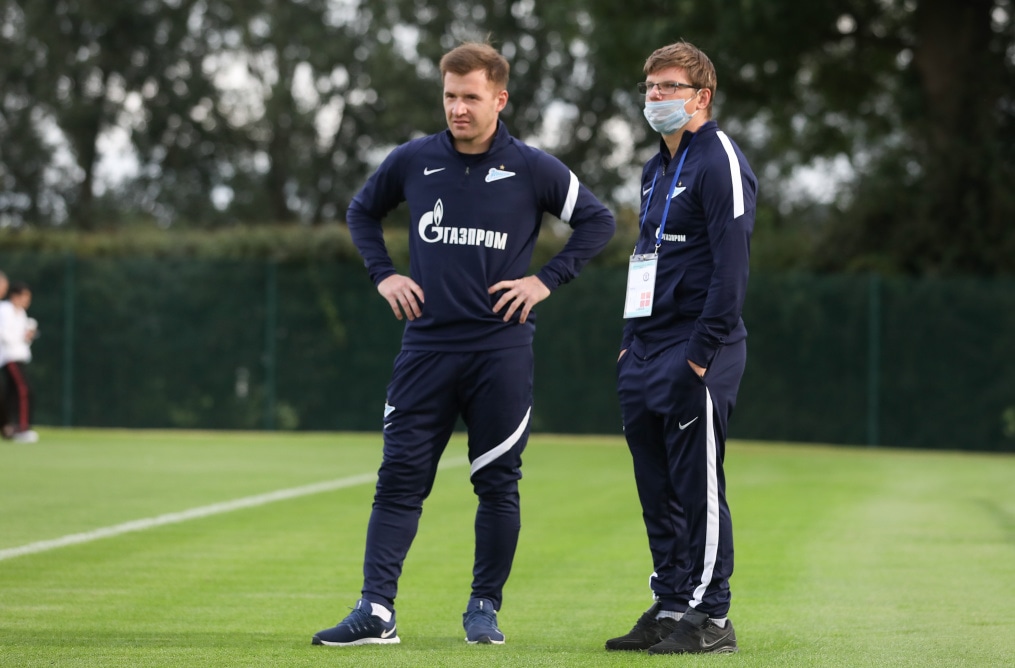 Тренировка «Зенит»-м перед матчем с «Челси»-м