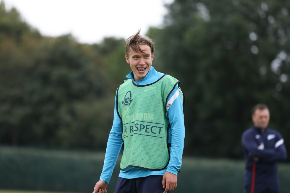 Тренировка «Зенит»-м перед матчем с «Челси»-м