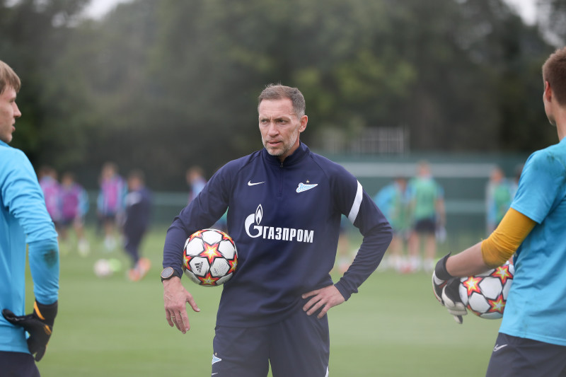 Тренировка «Зенит»-м перед матчем с «Челси»-м