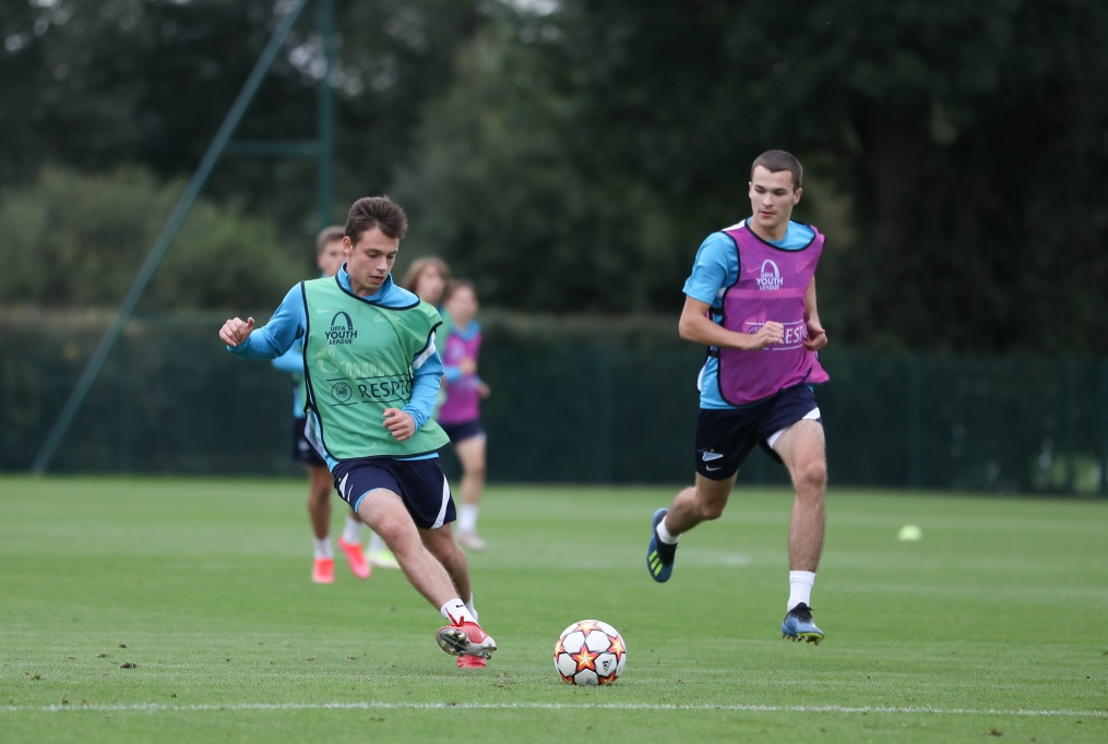 Тренировка «Зенит»-м перед матчем с «Челси»-м