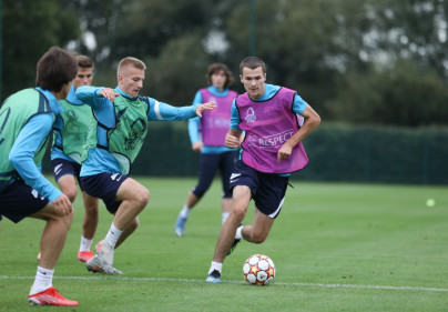 Тренировка «Зенит»-м перед матчем с «Челси»-м
