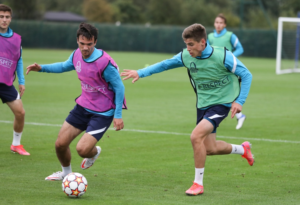 Тренировка «Зенит»-м перед матчем с «Челси»-м