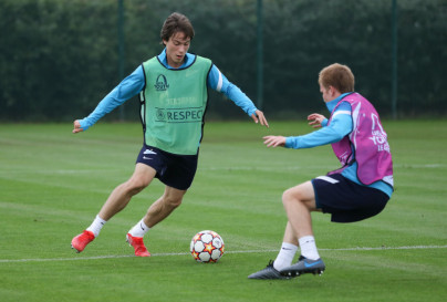 Тренировка «Зенит»-м перед матчем с «Челси»-м