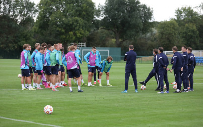 Тренировка «Зенит»-м перед матчем с «Челси»-м