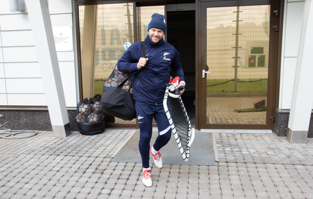 Тренировка «Зенита» перед матчем с «Мальмё»