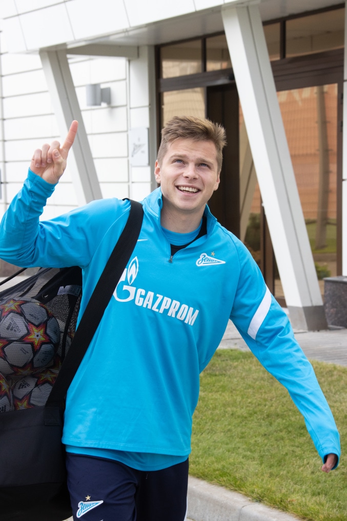 Тренировка «Зенита» перед матчем с «Мальмё»