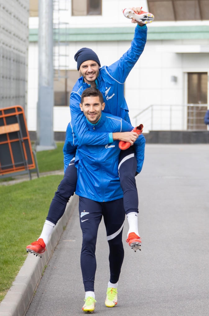 Тренировка «Зенита» перед матчем с «Мальмё»