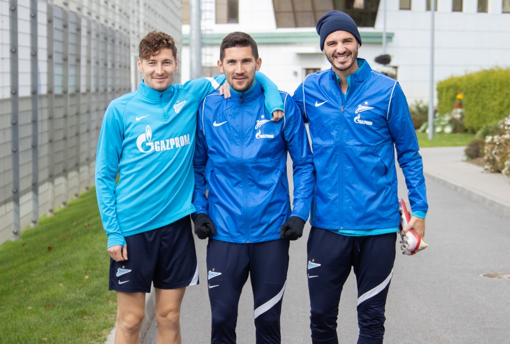 Тренировка «Зенита» перед матчем с «Мальмё»