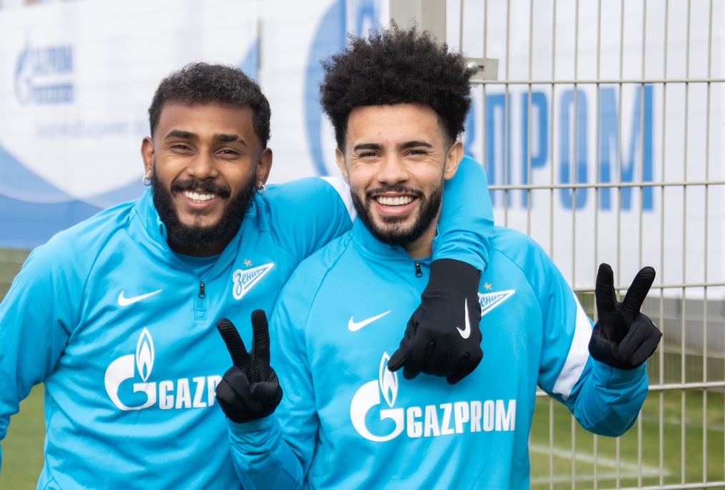 Тренировка «Зенита» перед матчем с «Мальмё»