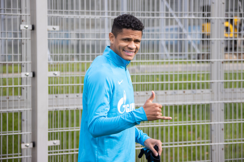 Тренировка «Зенита» перед матчем с «Мальмё»