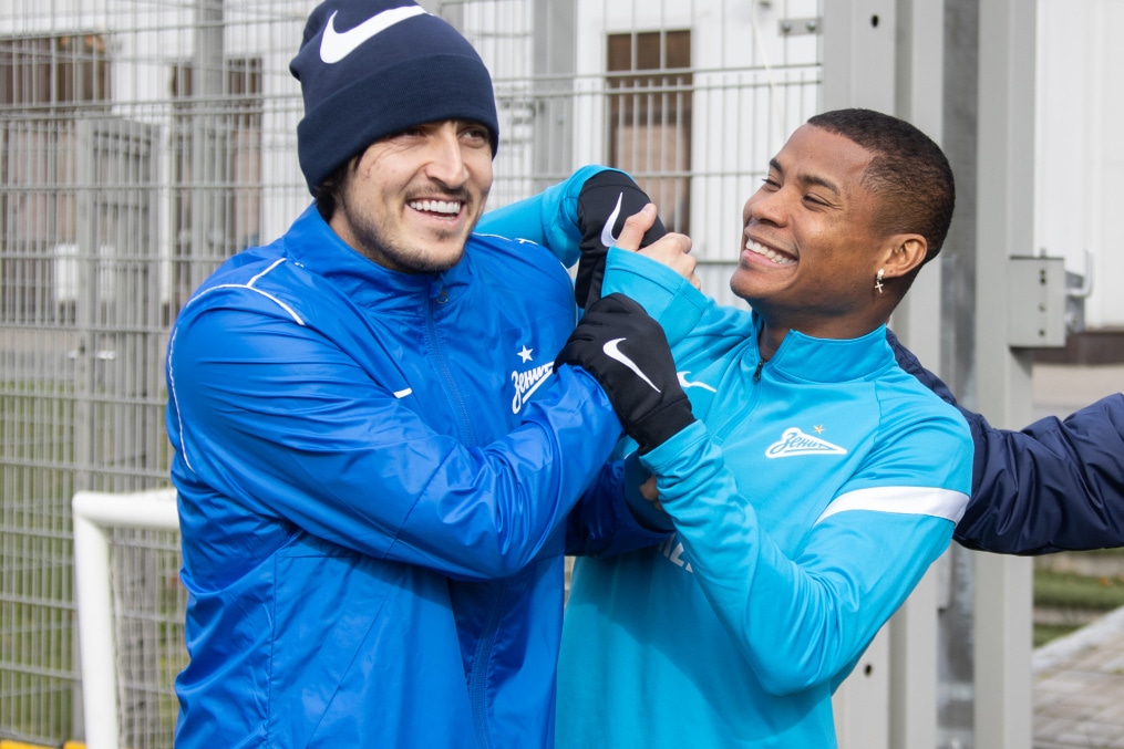 Тренировка «Зенита» перед матчем с «Мальмё»