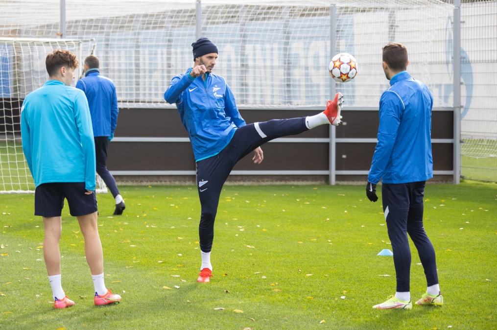 Тренировка «Зенита» перед матчем с «Мальмё»