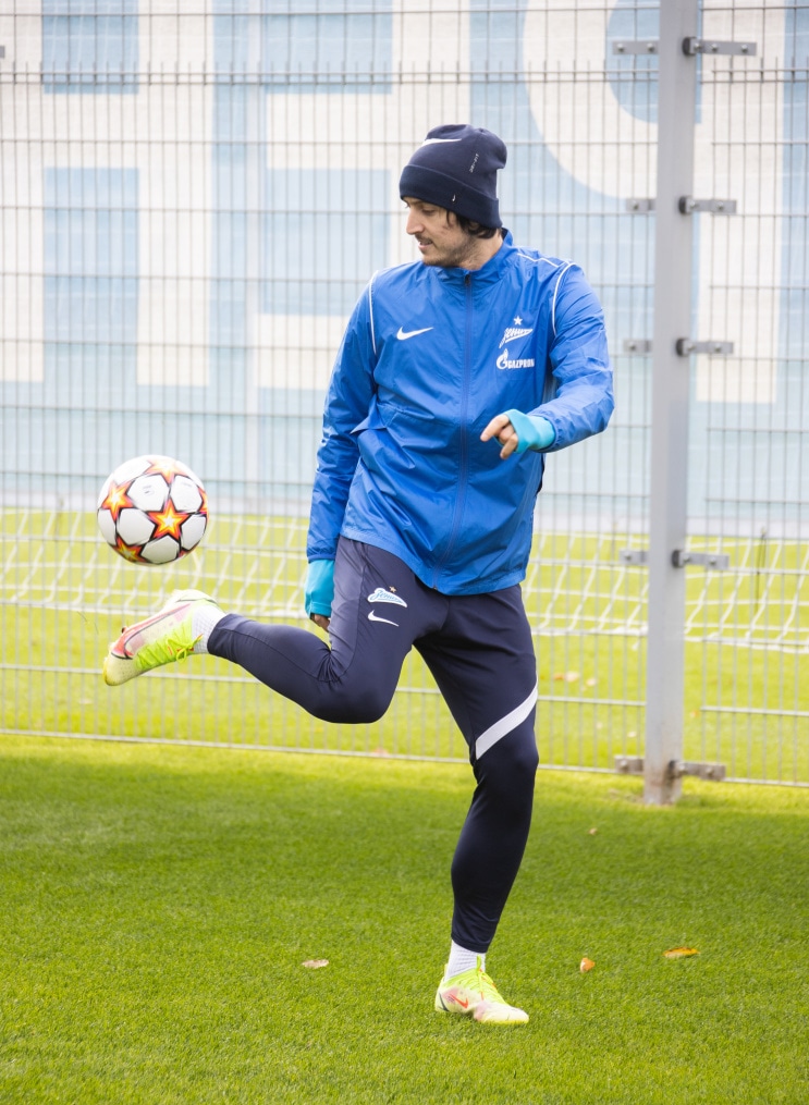 Тренировка «Зенита» перед матчем с «Мальмё»