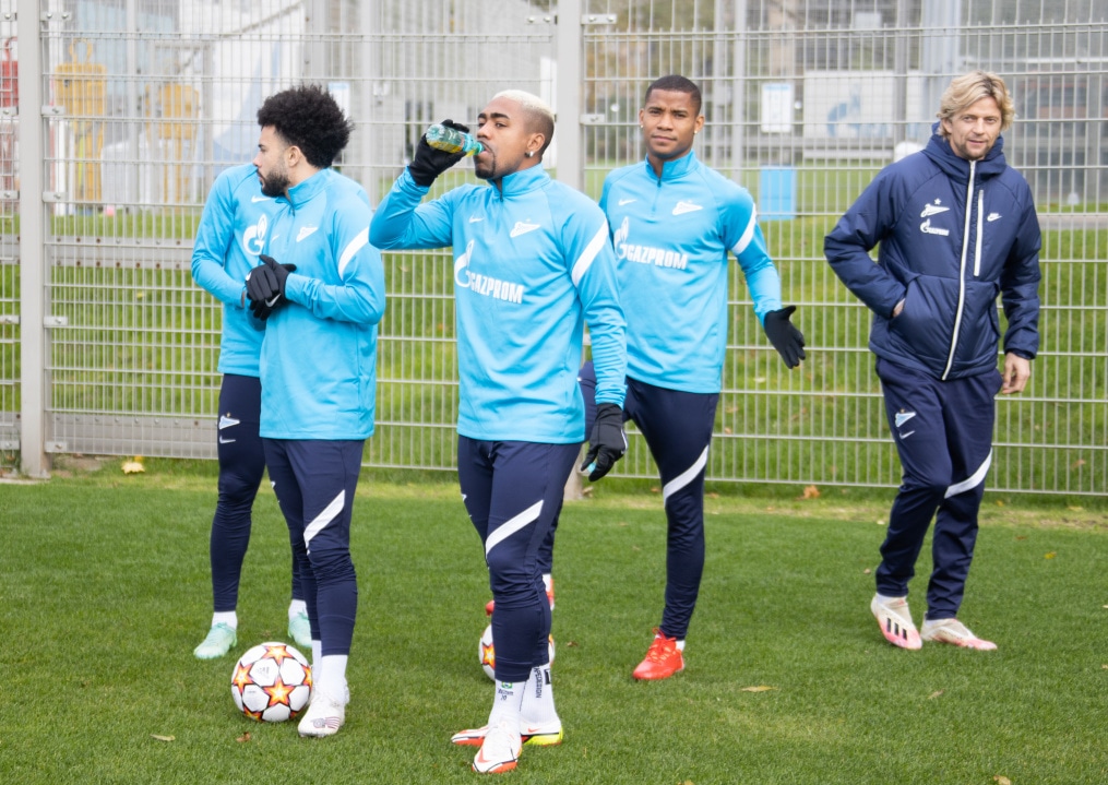 Тренировка «Зенита» перед матчем с «Мальмё»