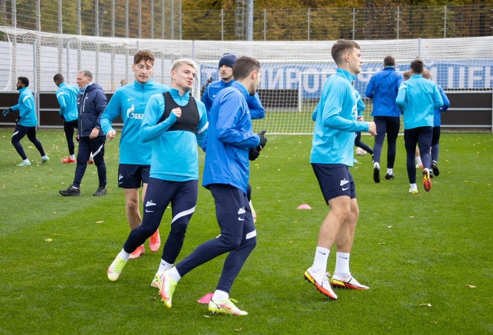 Тренировка «Зенита» перед матчем с «Мальмё»