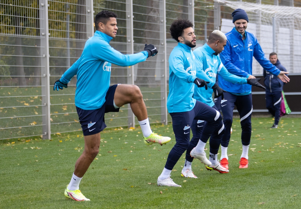 Тренировка «Зенита» перед матчем с «Мальмё»