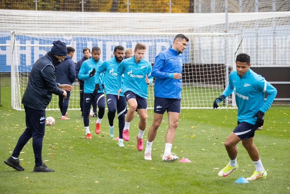 Тренировка «Зенита» перед матчем с «Мальмё»
