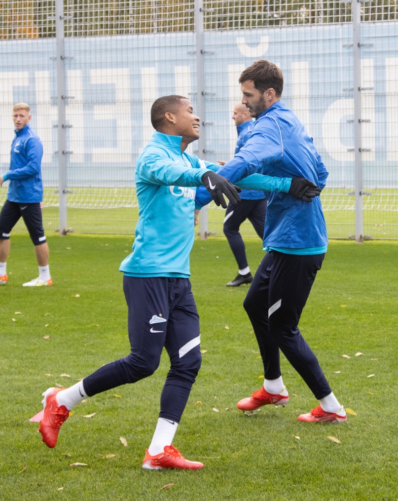 Тренировка «Зенита» перед матчем с «Мальмё»