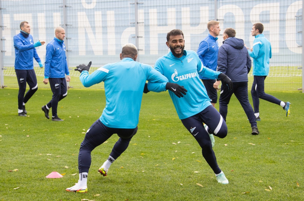 Тренировка «Зенита» перед матчем с «Мальмё»