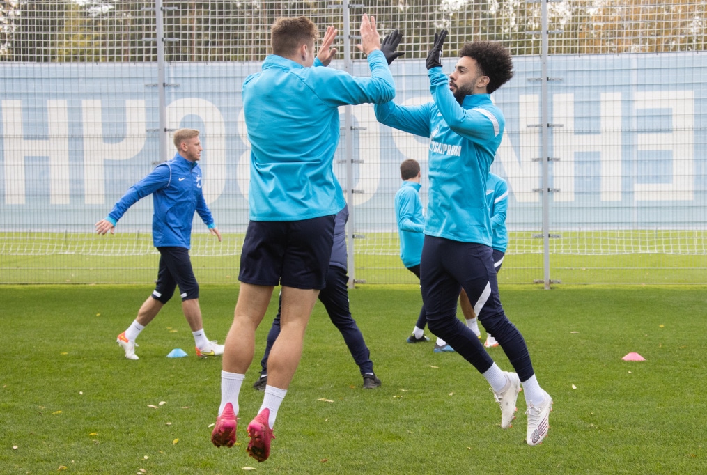 Тренировка «Зенита» перед матчем с «Мальмё»