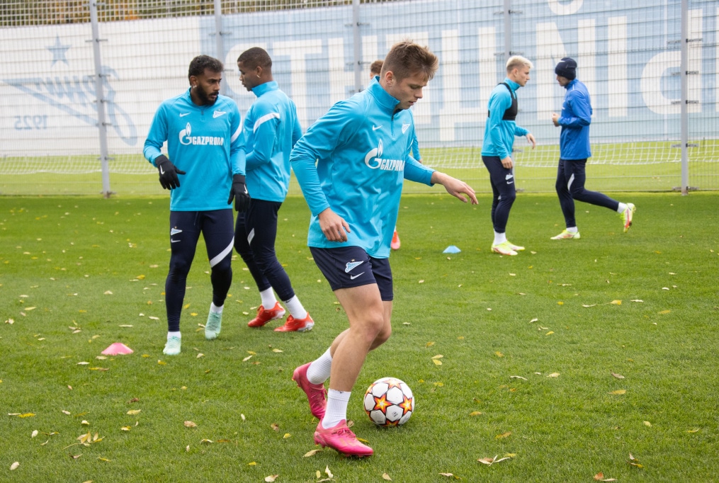 Тренировка «Зенита» перед матчем с «Мальмё»