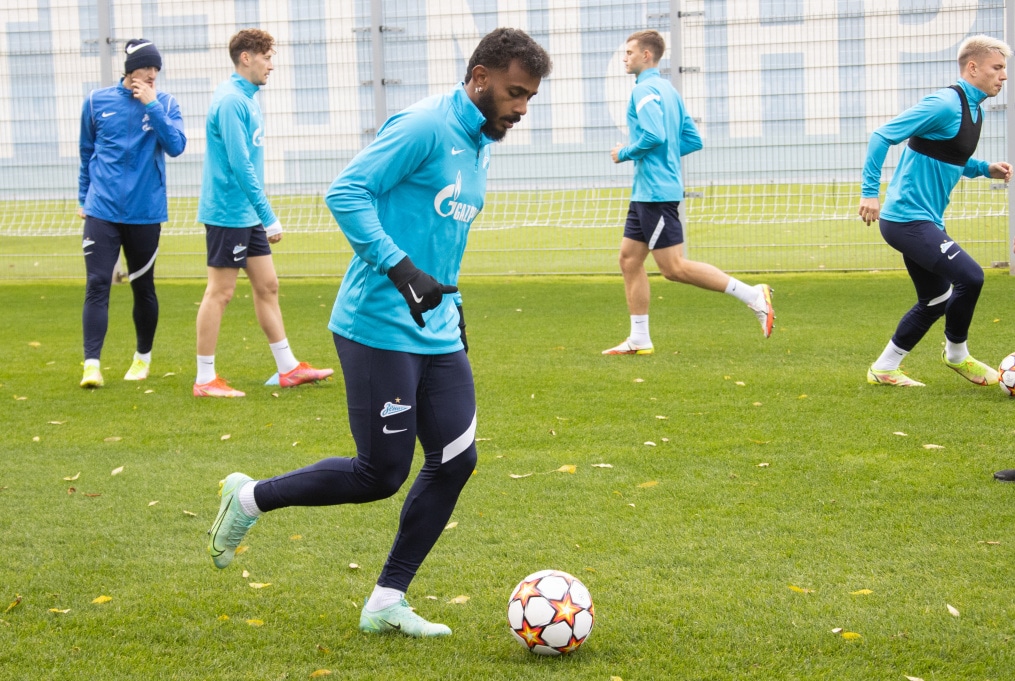 Тренировка «Зенита» перед матчем с «Мальмё»