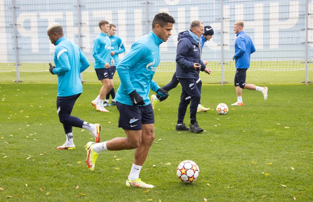 Тренировка «Зенита» перед матчем с «Мальмё»