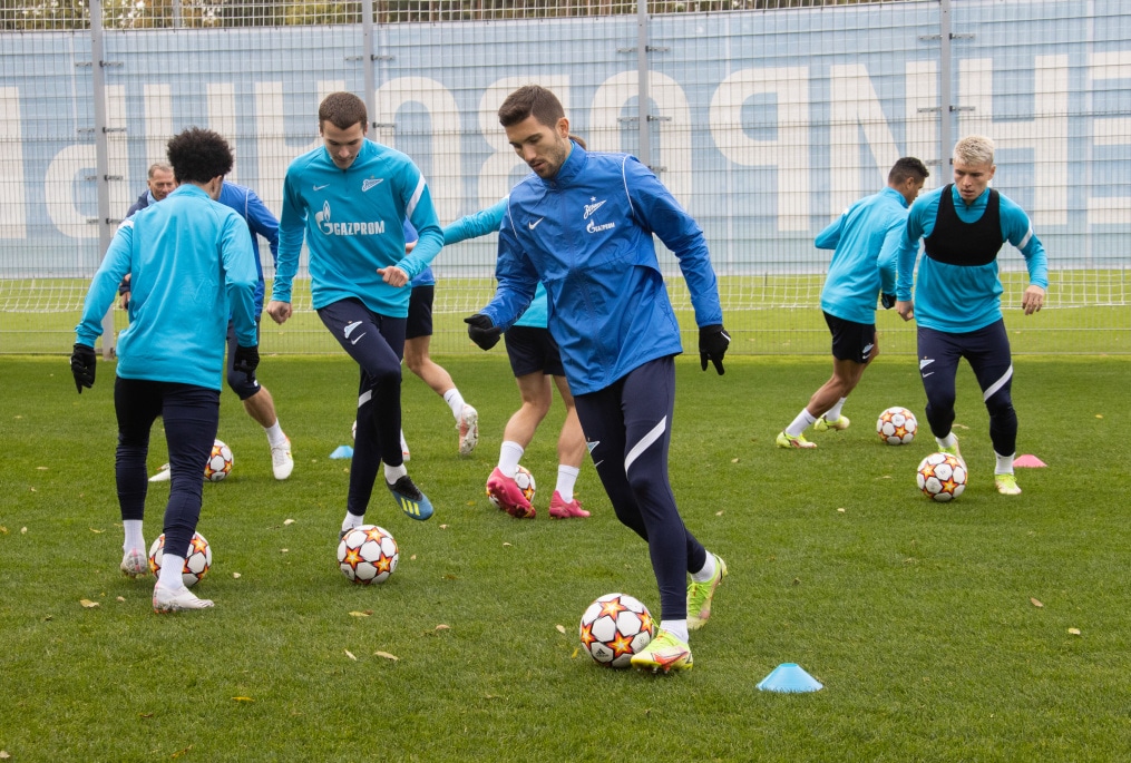 Тренировка «Зенита» перед матчем с «Мальмё»