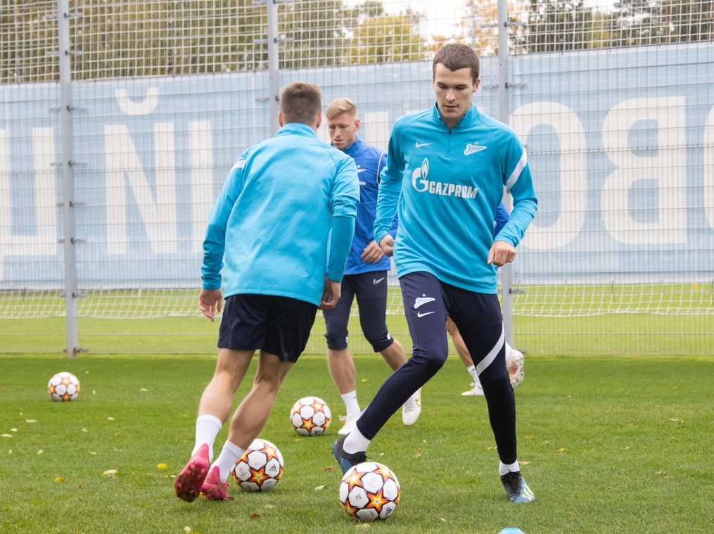 Тренировка «Зенита» перед матчем с «Мальмё»