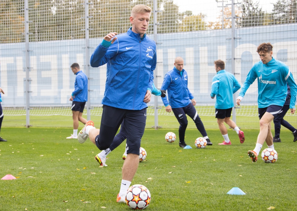 Тренировка «Зенита» перед матчем с «Мальмё»
