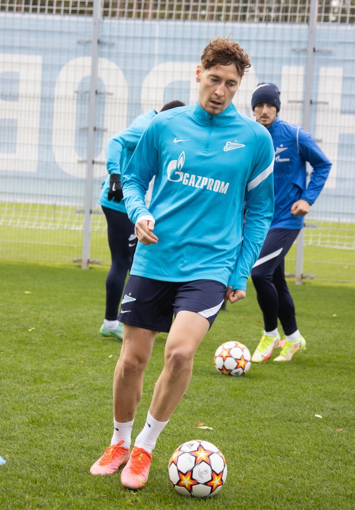 Тренировка «Зенита» перед матчем с «Мальмё»