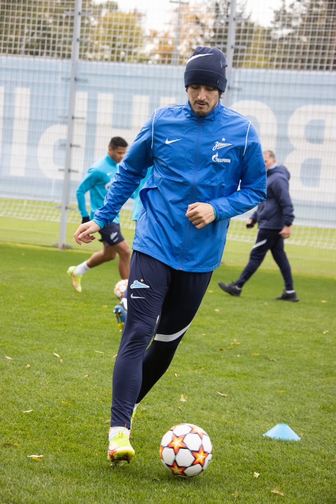 Тренировка «Зенита» перед матчем с «Мальмё»